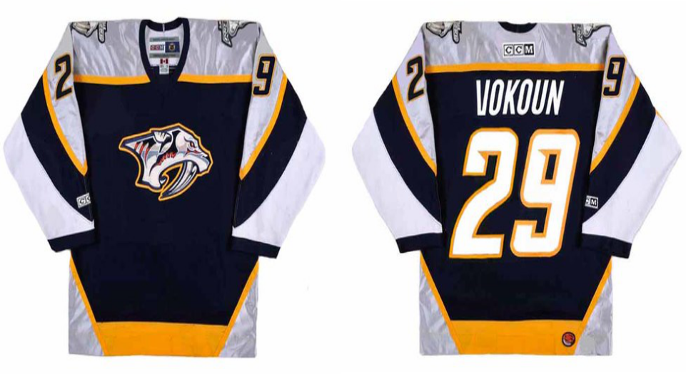 2019 Men Nashville Predators 29 Vokoun black CCM NHL jerseys